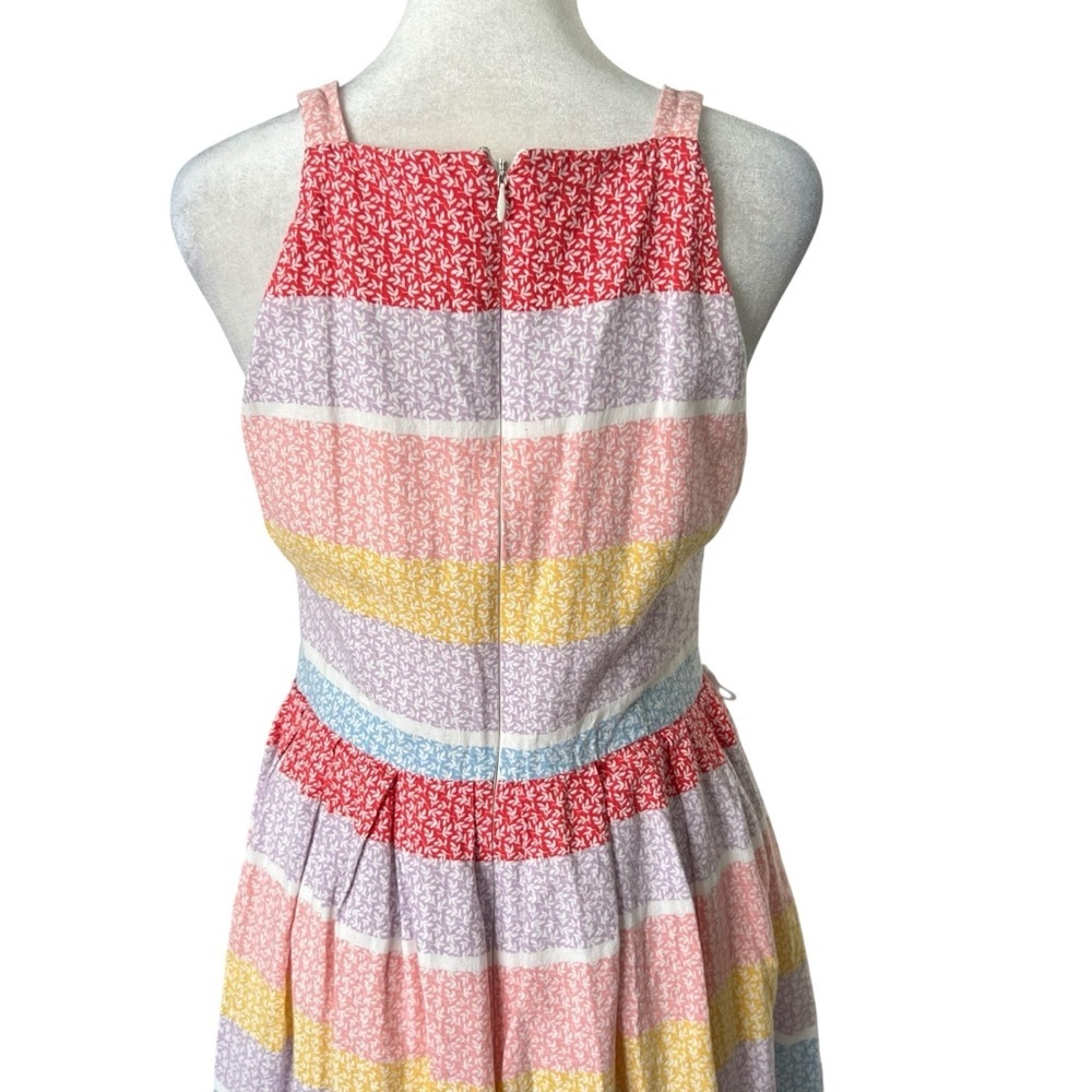 GAL MEETS GLAM Blake Stripe Midi Dress Sz 4 - Picture 8 of 9